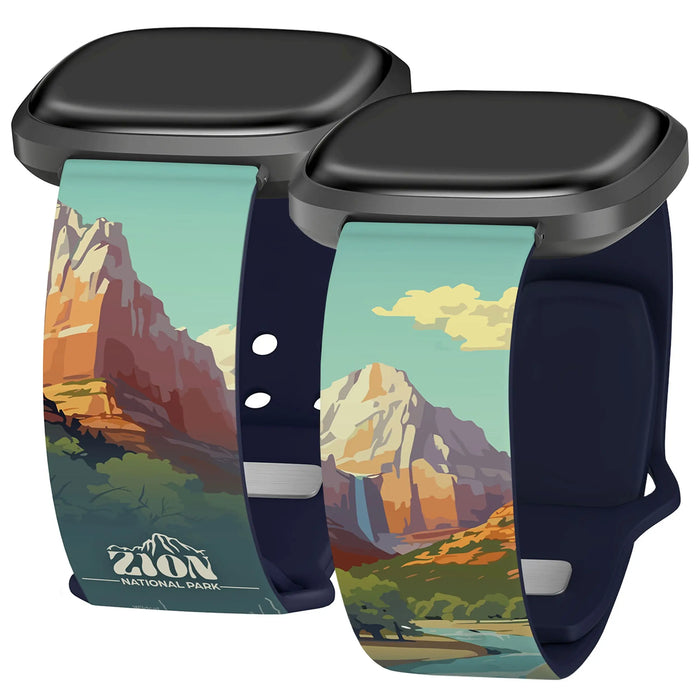 National Parks Zion HD Fitbit Versa 3 & Sense 1 Watch Band by Affinity Bands