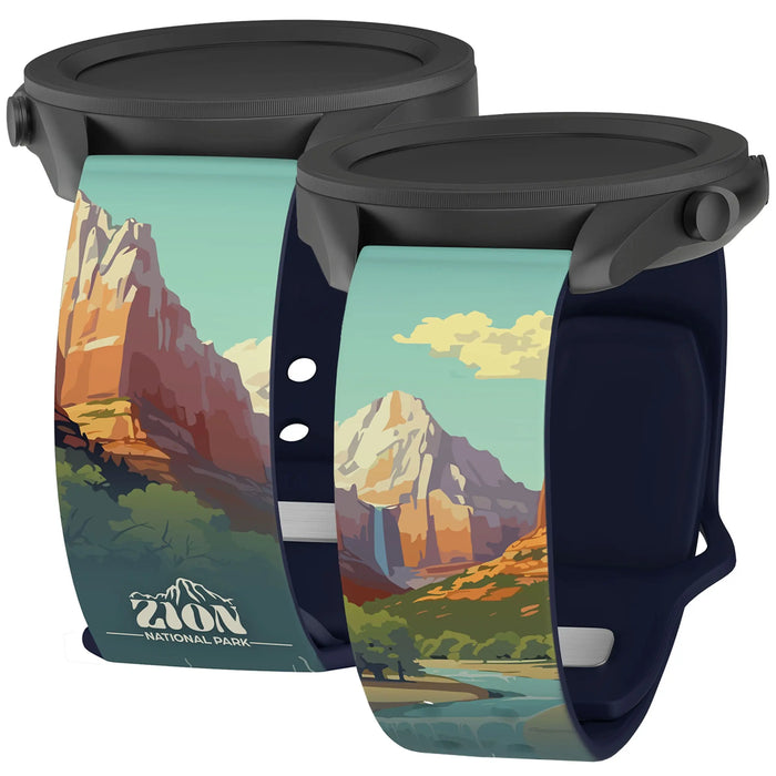 National Parks Zion HD Watchband for Samsung, Garmin, Fossil, and More by Affinity Bands