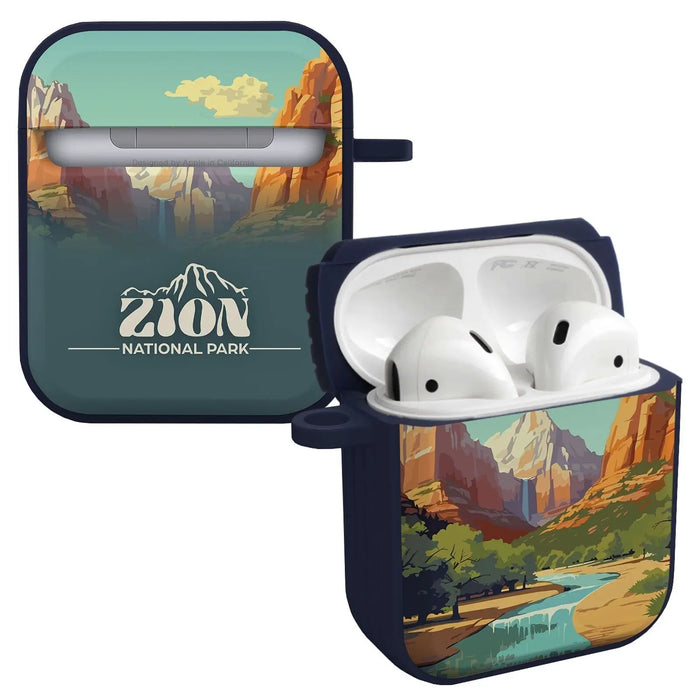 National Parks Zion HDX Apple Airpods Gen 1 & 2 Case Cover by Affinity Bands