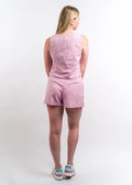 Native Youth Prita Linen Blend Cargo Short & Waistcoat - Purple by Swell-O-Phonic