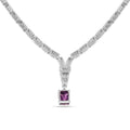 Natural Amethyst Art Deco Necklace by Fine Color Jewels