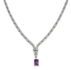 Natural Amethyst Art Deco Necklace