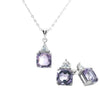 Natural Amethyst Jewelry Set