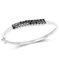 Natural Black Diamond Bangle by Fine Color Jewels