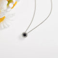 Natural Blue Sapphire Dancing Stone Necklace by Fine Color Jewels