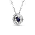 Natural Blue Sapphire Dancing Stone Necklace by Fine Color Jewels