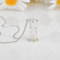 Natural Diamond Hourglass Pendant Necklace by Fine Color Jewels