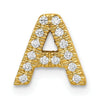 Natural Diamond Initial Charm Pendant