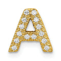 Natural Diamond Initial Charm Pendant by Fine Color Jewels
