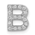 Natural Diamond Initial Charm Pendant by Fine Color Jewels