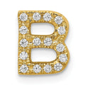Natural Diamond Initial Charm Pendant by Fine Color Jewels