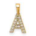 Natural Diamond Initials Bail Pendants by Fine Color Jewels