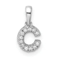 Natural Diamond Initials Bail Pendants by Fine Color Jewels
