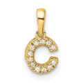 Natural Diamond Initials Bail Pendants by Fine Color Jewels