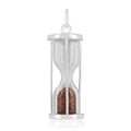 Natural Garnet Hourglass Pendant Necklace by Fine Color Jewels