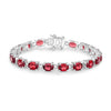 Natural Garnet Tennis Bracelet
