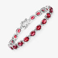 Natural Garnet Tennis Bracelet by Fine Color Jewels