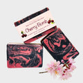 Natural Goat Milk Soap | Charcoal and Cranberry Seed Scrub | Cherry Bomb by Fern Valley Soap