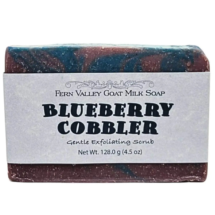 Natural Goat Milk Soap | Exfoliating Scrub | Blueberry Cobbler by Fern Valley Soap