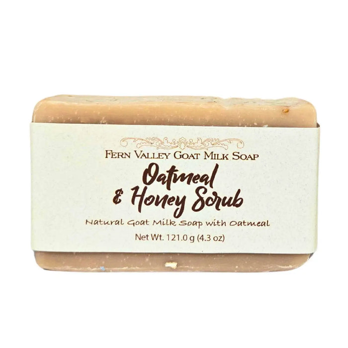 Natural Goat Milk Soap | Exfoliating Scrub | Oatmeal & Honey by Fern Valley Soap