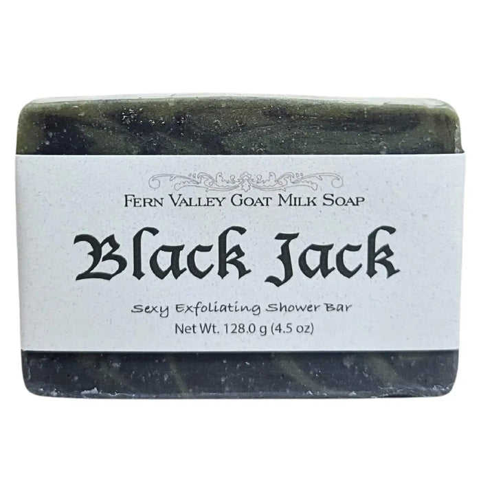 Natural Goat Milk Soap | Sexy Exfoliating Scrub For Men | Black Jack by Fern Valley Soap