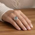 Natural Labradorite 925 Sterling Silver Statement Ring by Fine Color Jewels