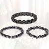 Natural Magnetic Hematite Stretch Bracelets For Men and Women