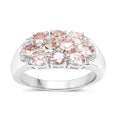 Natural Morganite Cluster Ring by Fine Color Jewels