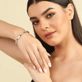 Natural Mother Of Pearl & Chrome Diopside Bracelet by Fine Color Jewels