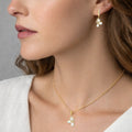 Natural Pear Rainbow Moonstone Sterling Silver Jewelry Set by Fine Color Jewels