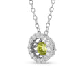 Natural Peridot Dancing Stone Necklace by Fine Color Jewels
