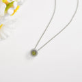 Natural Peridot Dancing Stone Necklace by Fine Color Jewels