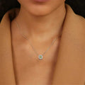 Natural Peridot Dancing Stone Necklace by Fine Color Jewels