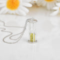 Natural Peridot Hourglass Pendant Necklace by Fine Color Jewels