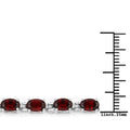 Natural Red Garnet Tennis Bracelet by Fine Color Jewels