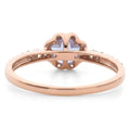 Natural Round Iolite Sterling Silver Ring by Fine Color Jewels