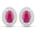 Natural Ruby Jewelry Set by Fine Color Jewels