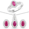 Natural Ruby Jewelry Set