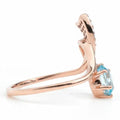 Natural Sky Blue Topaz Sterling Silver Bypass Ring by Fine Color Jewels