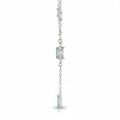 Natural Sky Blue Topaz Y Drop Necklace Silver by Fine Color Jewels