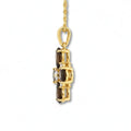 Natural Smoky Quartz Dainty Four Clover Necklace by Fine Color Jewels