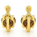 Natural Smoky Quartz Silver Leverback Earrings by Fine Color Jewels