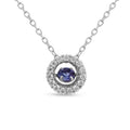 Natural Tanzanite Dancing Stone Pendant Necklace by Fine Color Jewels
