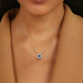 Natural Tanzanite Dancing Stone Pendant Necklace by Fine Color Jewels