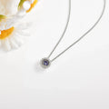 Natural Tanzanite Dancing Stone Pendant Necklace by Fine Color Jewels