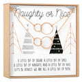 Naughty and Nice Set of 2 Double Circles Necklace Set by Dear Ava