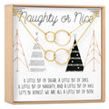 Naughty and Nice Set of 2 Double Circles Necklace Set by Dear Ava