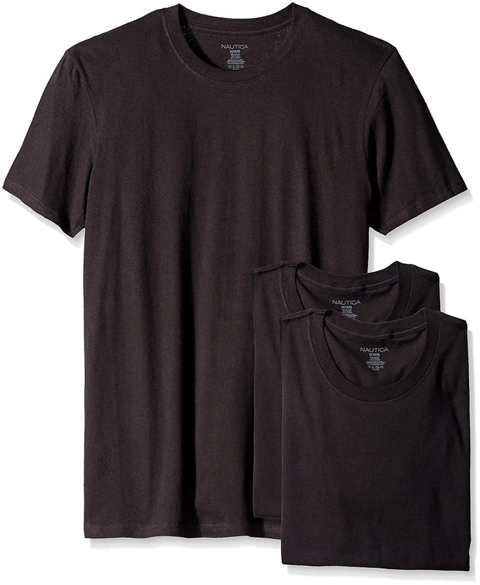 Nautica Mens 3-Pack Cotton Crew Neck T-Shirt by I-Max Fashions