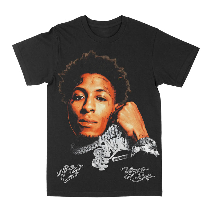 NBA Youngboy "Big Face Chains" Graphic Tee by Obsessed with graphic tees