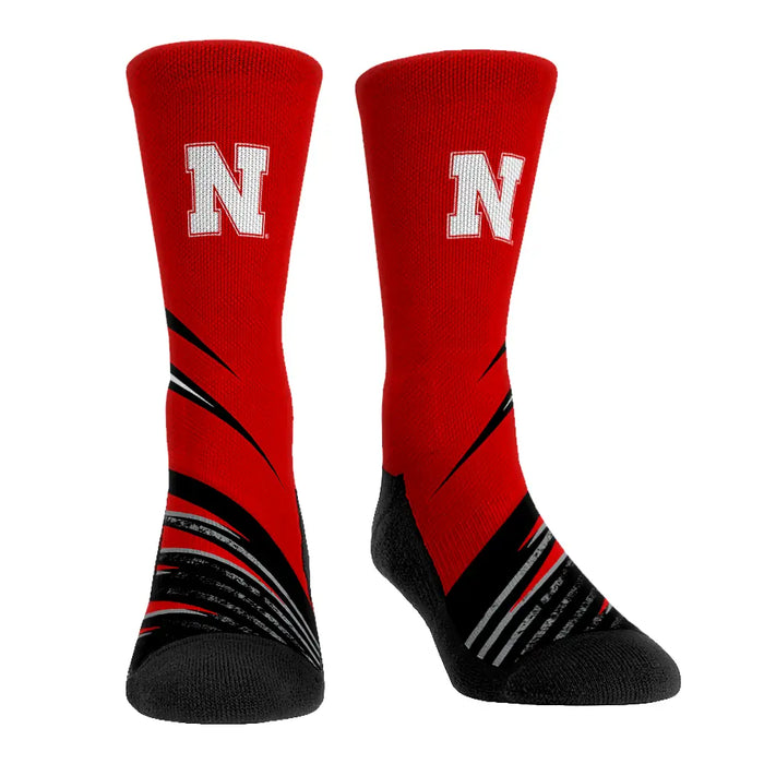 Nebraska Huskers - Slash Slant by Rock 'Em Socks